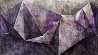 4K Purple Geometric AI Digital Background