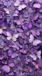 Mystical Purple Butterfly Wallpaper