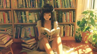 Reading Books Image: 16:9 HD Wallpaper for Desktop