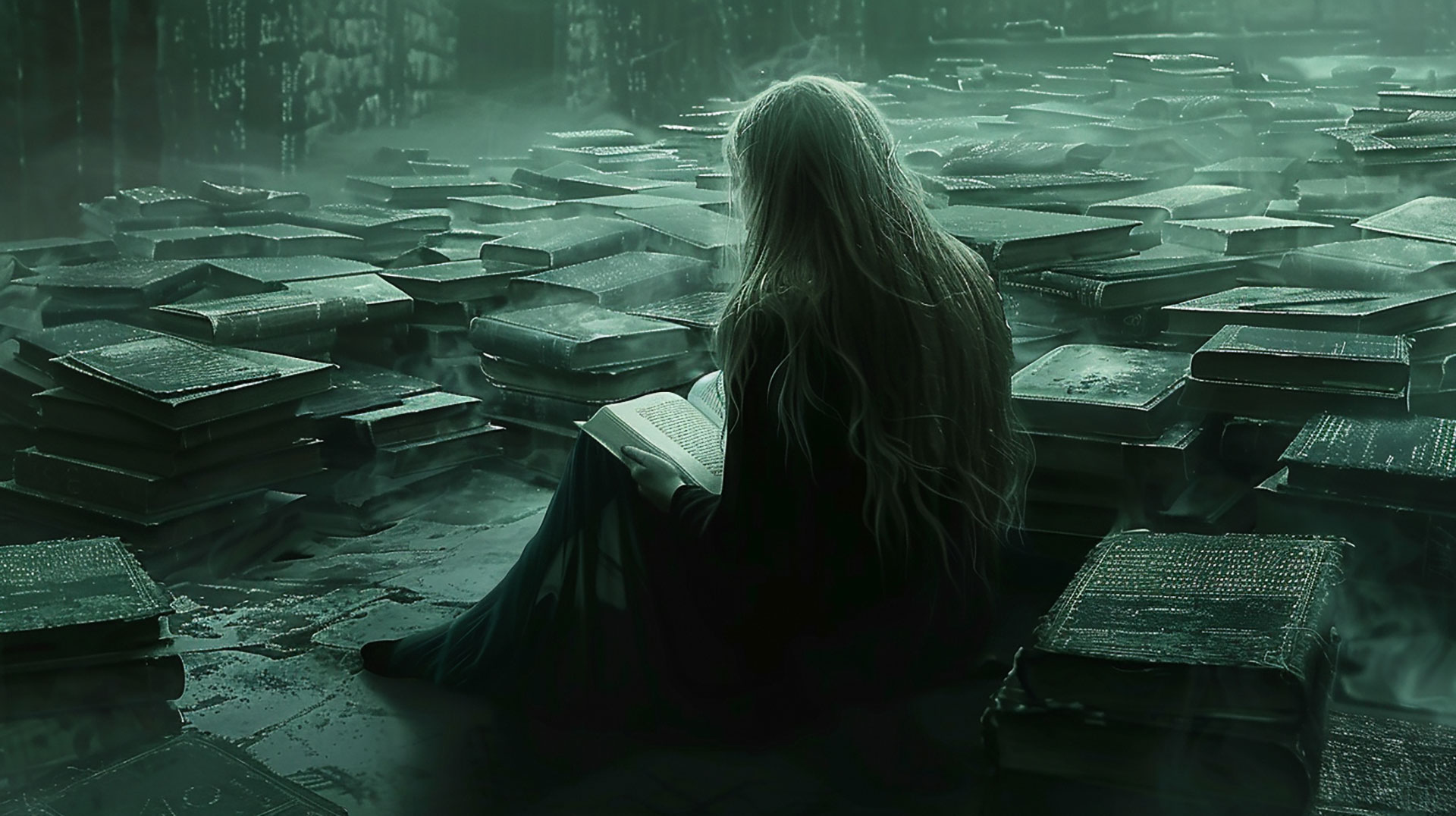 Reading Books: 1920x1080 HD Desktop Background