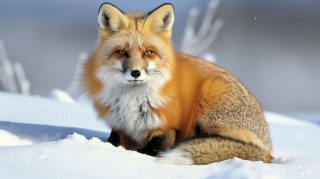 Stunning Red Fox HD Wallpaper for Desktop