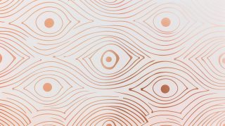 Rose Gold Pink Evil Eye AI: Chic Desktop Wallpaper