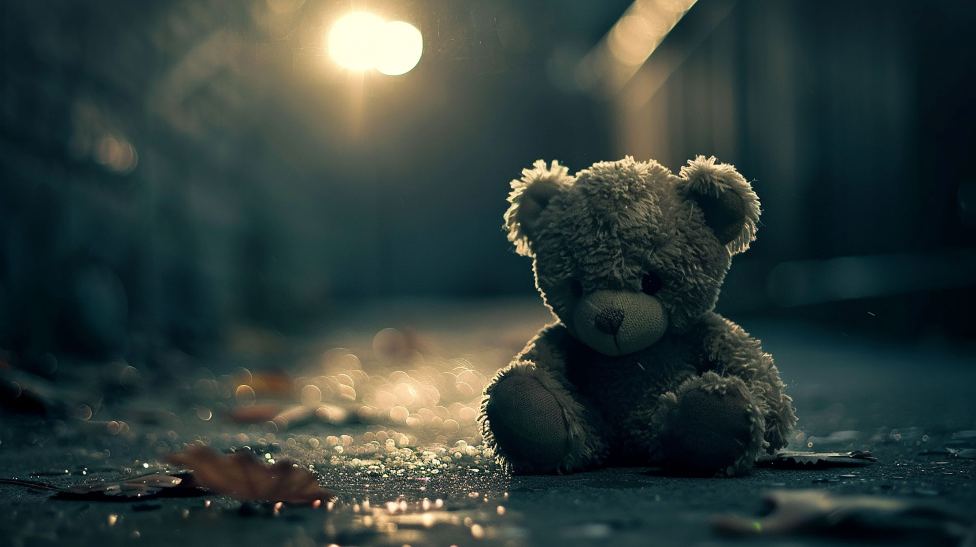 Sweet Teddy Bear Digital Wallpaper for Desktop