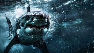 Ocean's Majesty: Shark 4K Desktop Wallpaper