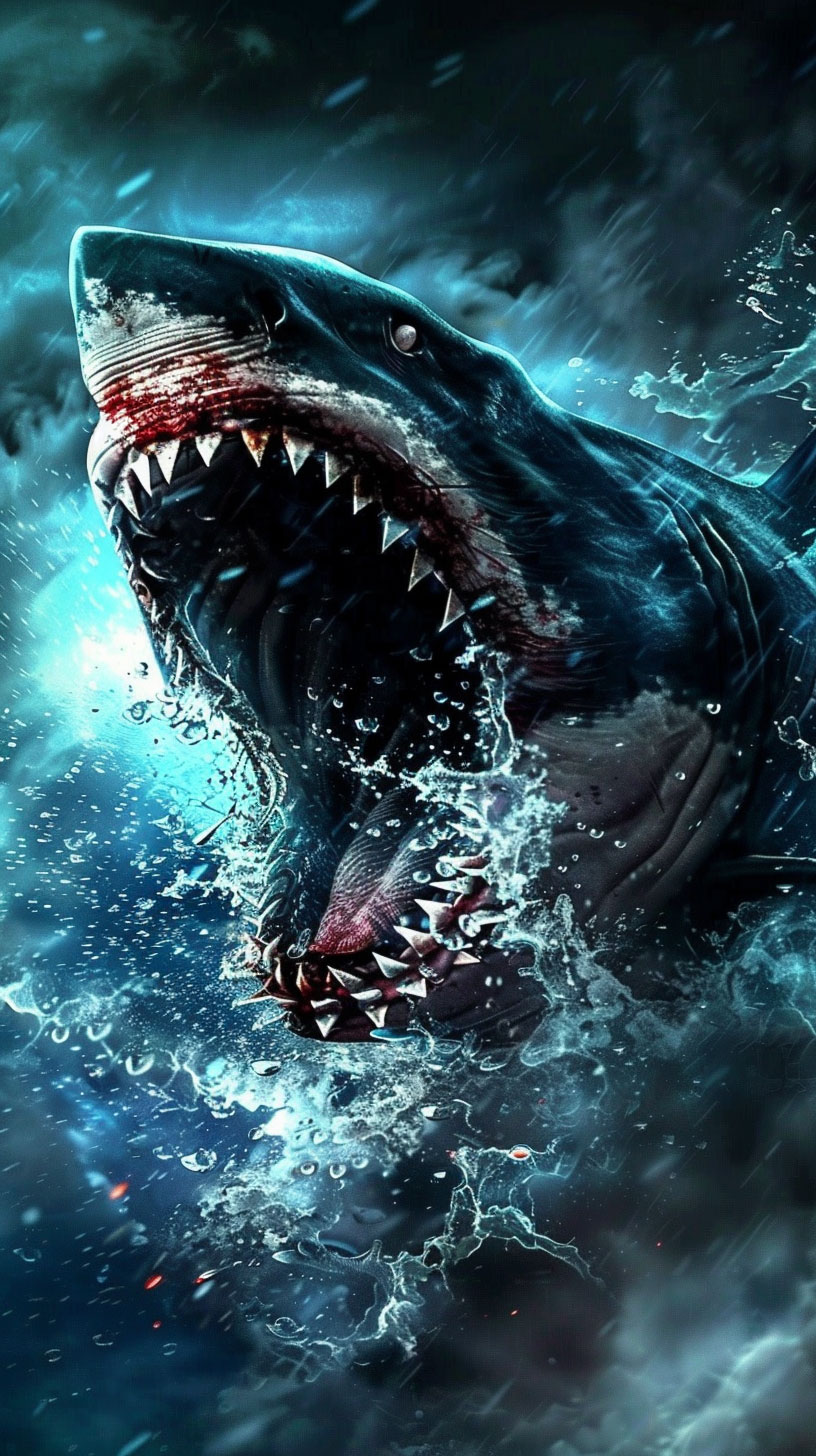 Aquatic Wonders: Shark AI Wallpaper for Samsung