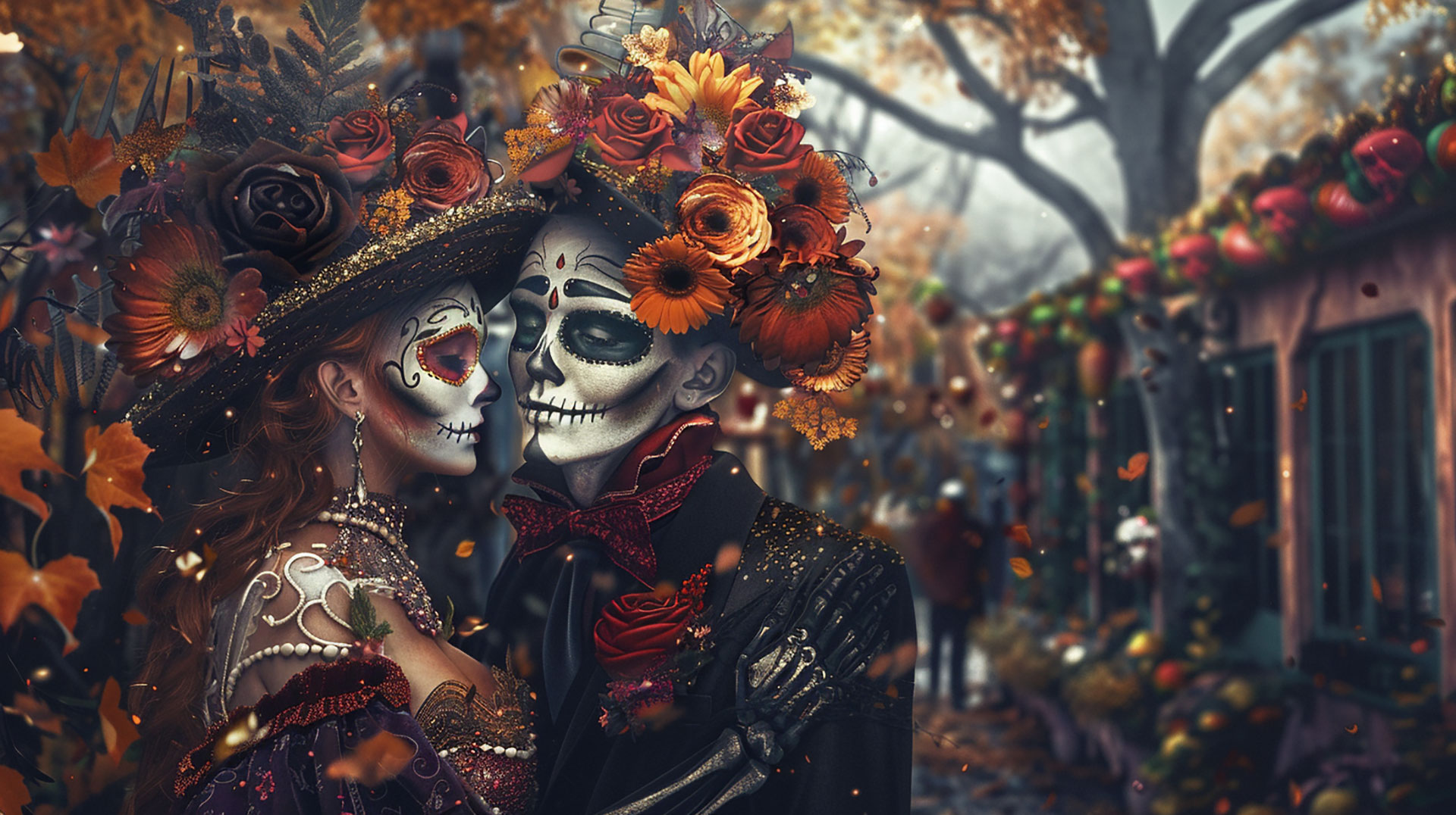 Skeleton Couple 1920x1080 HD Wallpapers