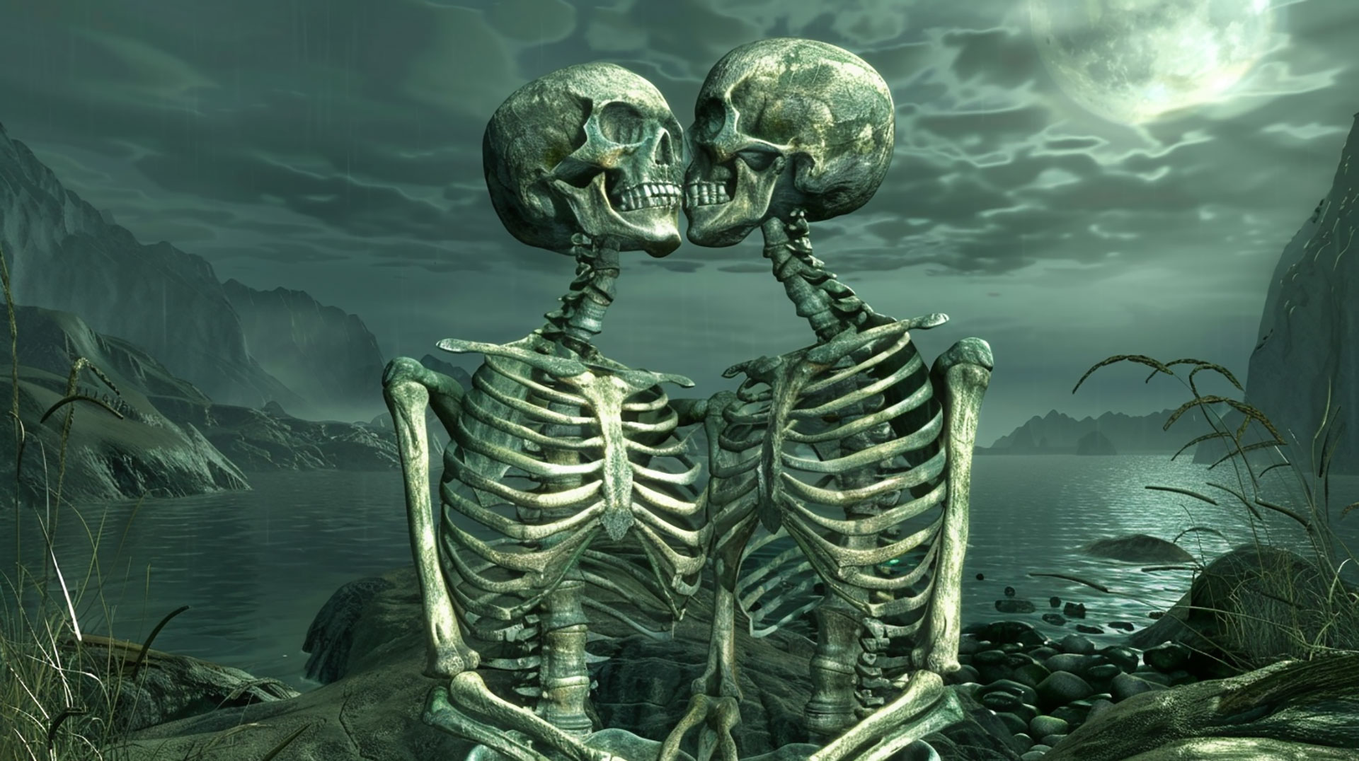 Skeleton Couple Ultra HD Desktop Backgrounds