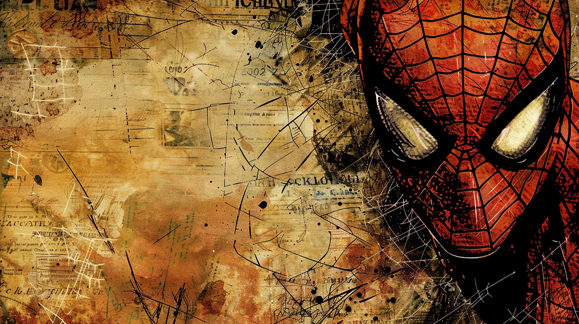 Spider-Man Comic Book AI HD Wallpaper