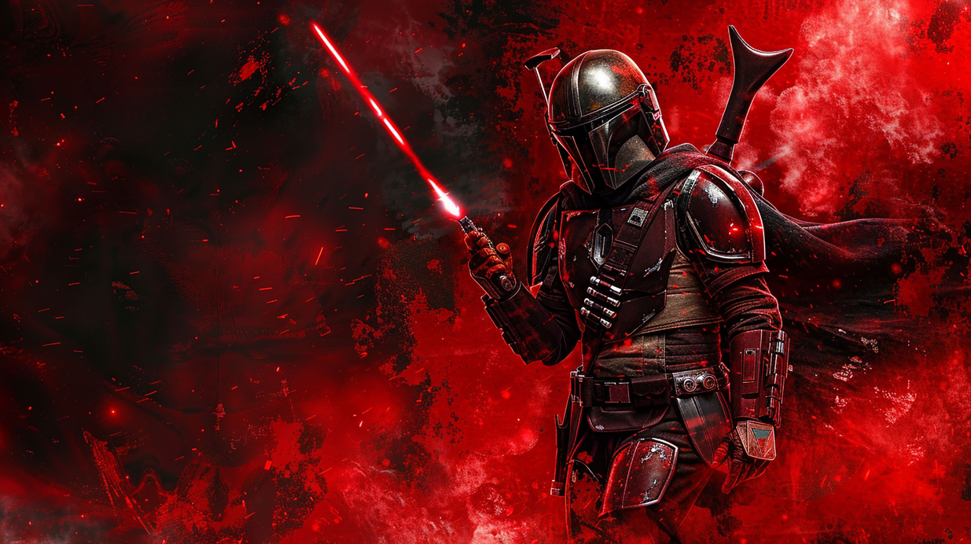 Star Wars Mandalorian AI Desktop Wallpaper in HD