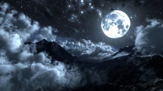 Celestial Dreams: Starry Night Sky AI Wallpaper for Desktop