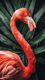 Sunny Summer Flamingo Mobile Wallpaper