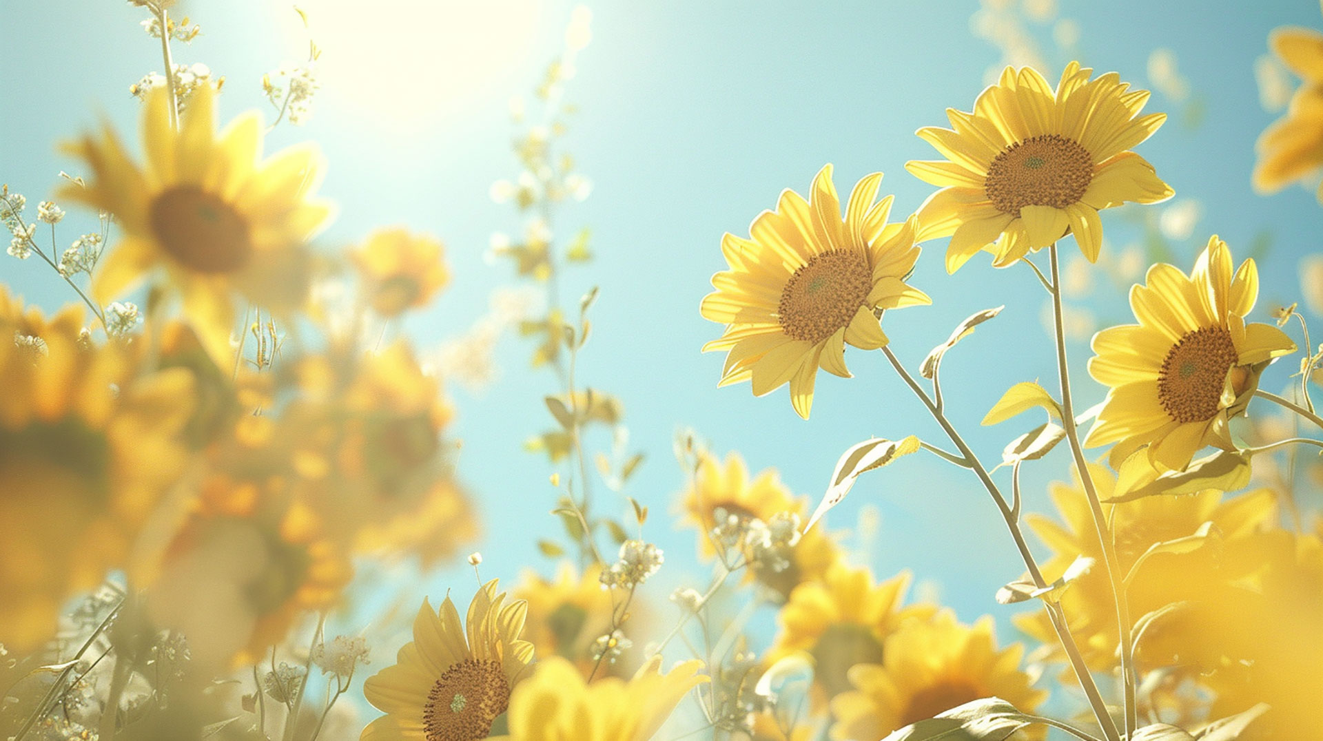 Free Download: AI Summer Sun Desktop Wallpaper