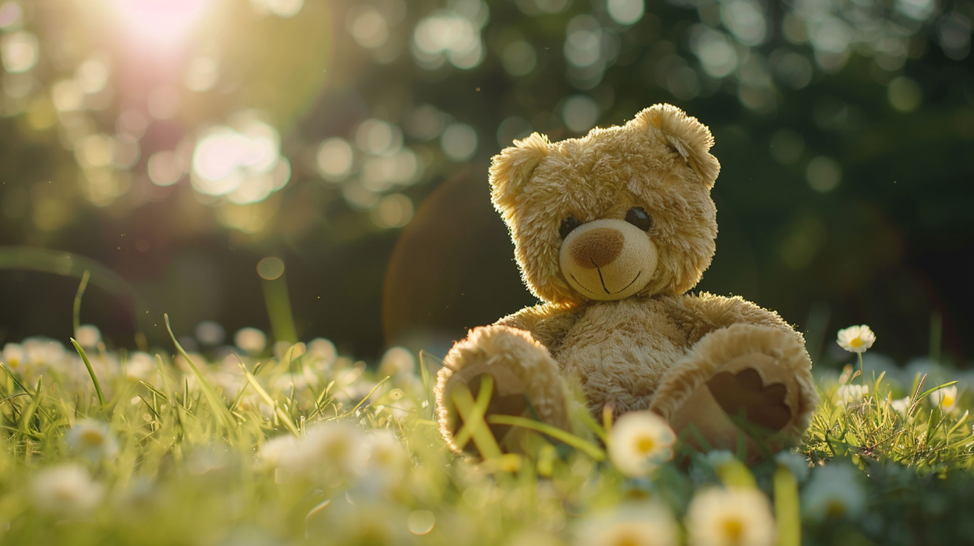 Teddy Bear Desktop Background in 1920x1080 Resolution