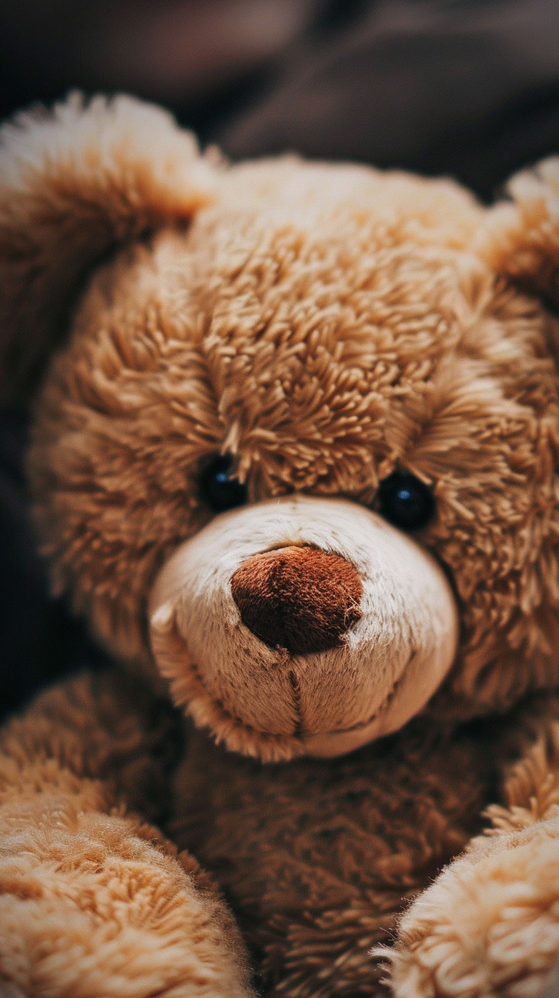 Heartwarming Teddy Bear AI Wallpaper for iPhone