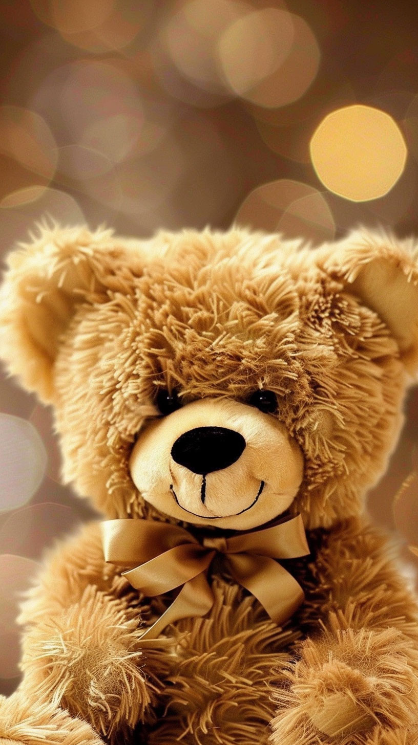 Playful Teddy Bear AI Wallpaper for Android Phones