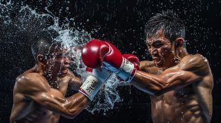 Dynamic Thai Boxing Wallpaper: 16:9 HD Desktop