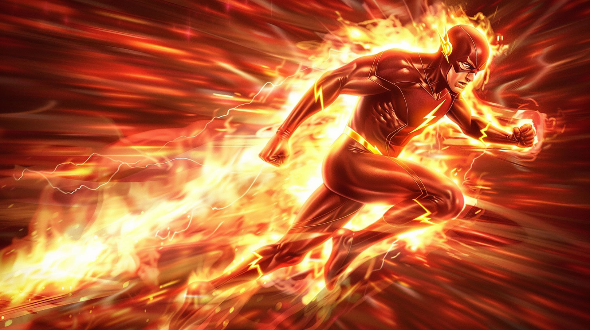 Free The Flash AI Wallpaper for Desktop Download