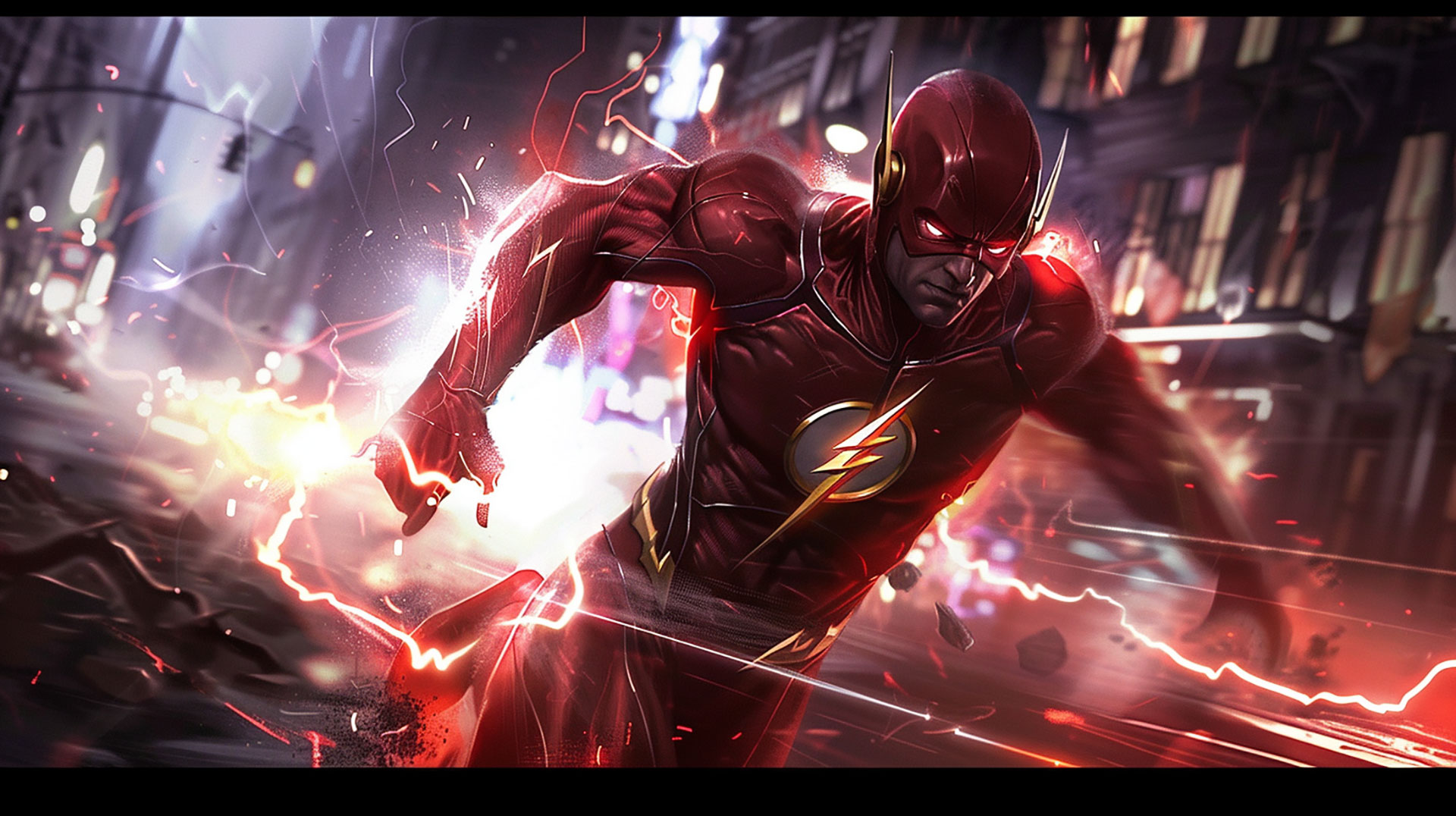 Ultra HD The Flash AI Wallpaper for Desktop