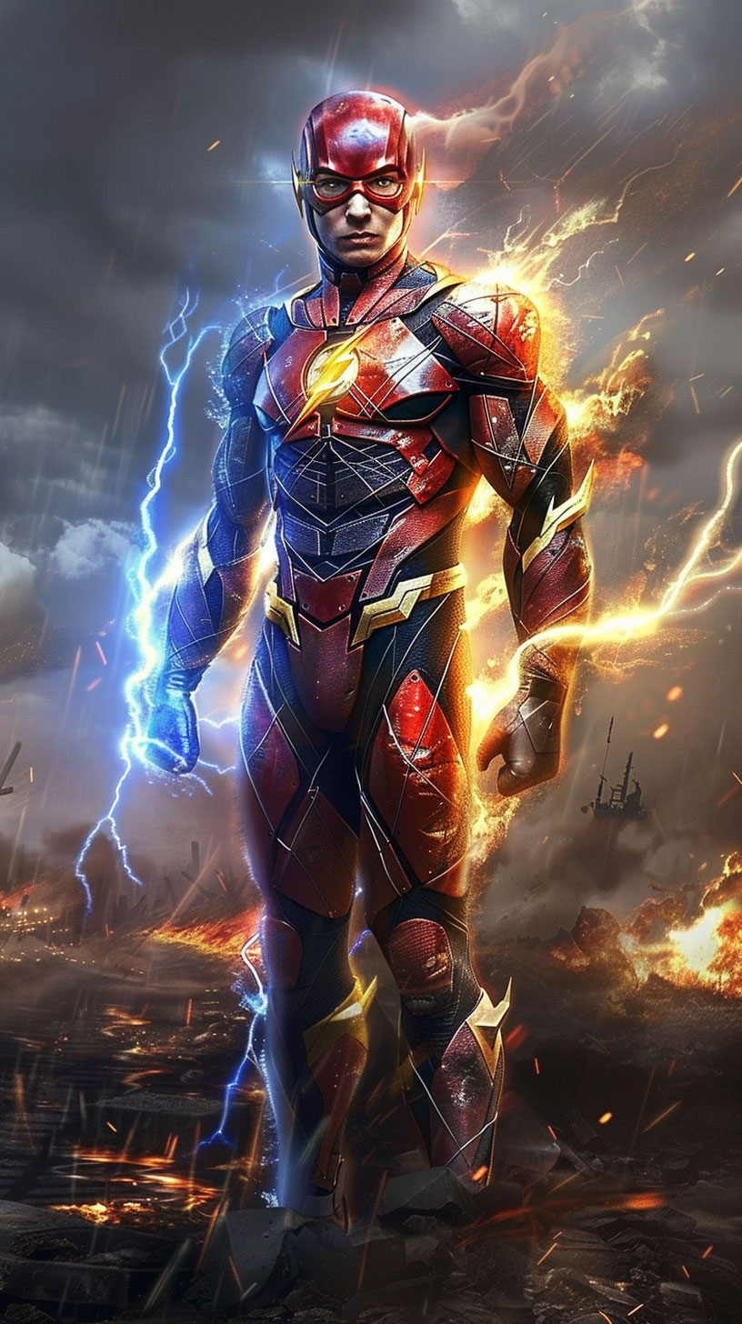 The Flash Comic Book AI iPhone Wallpaper: HD Collection