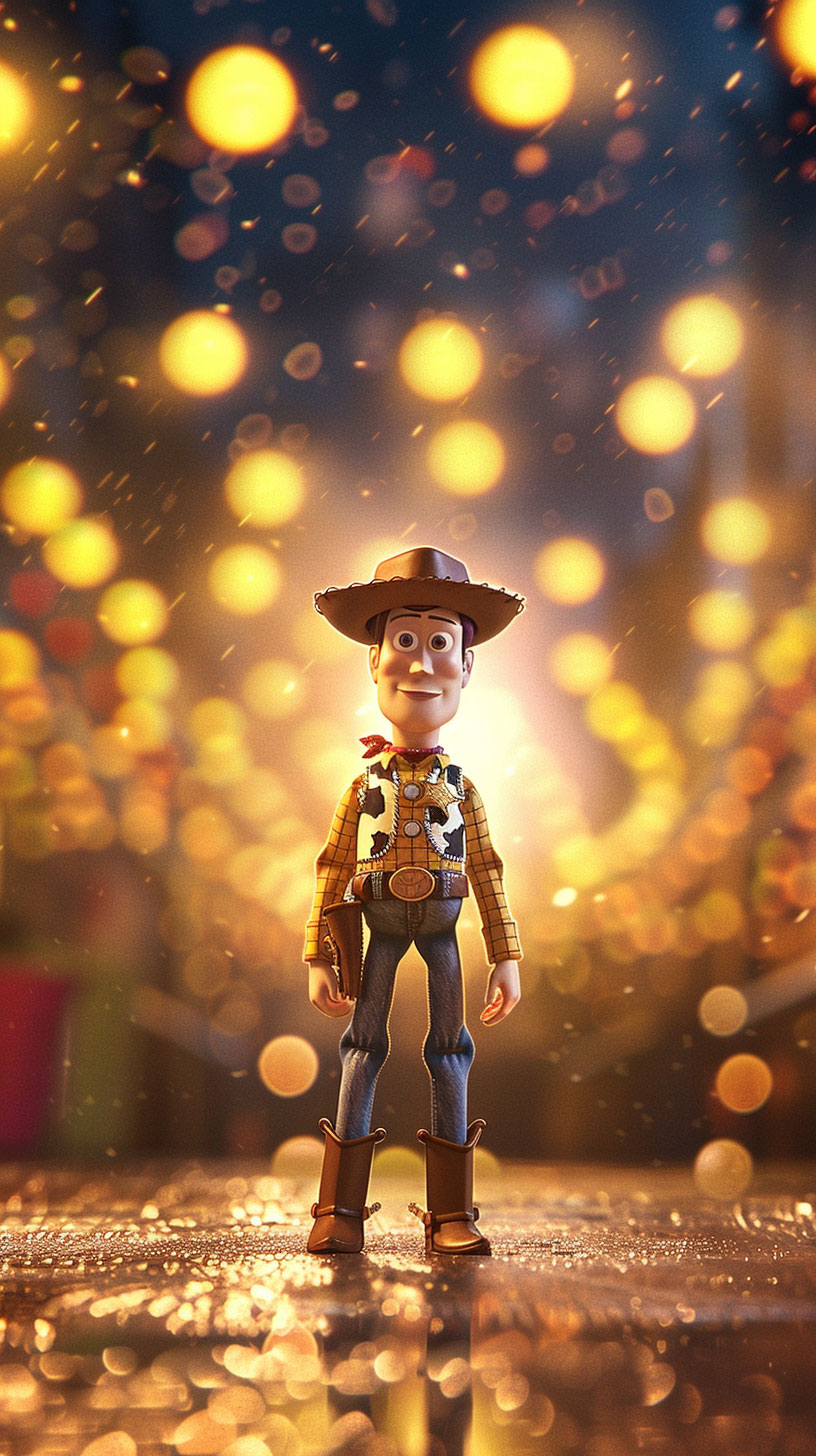 Free Download: AI Cartoon Toy Story Mobile Wallpaper