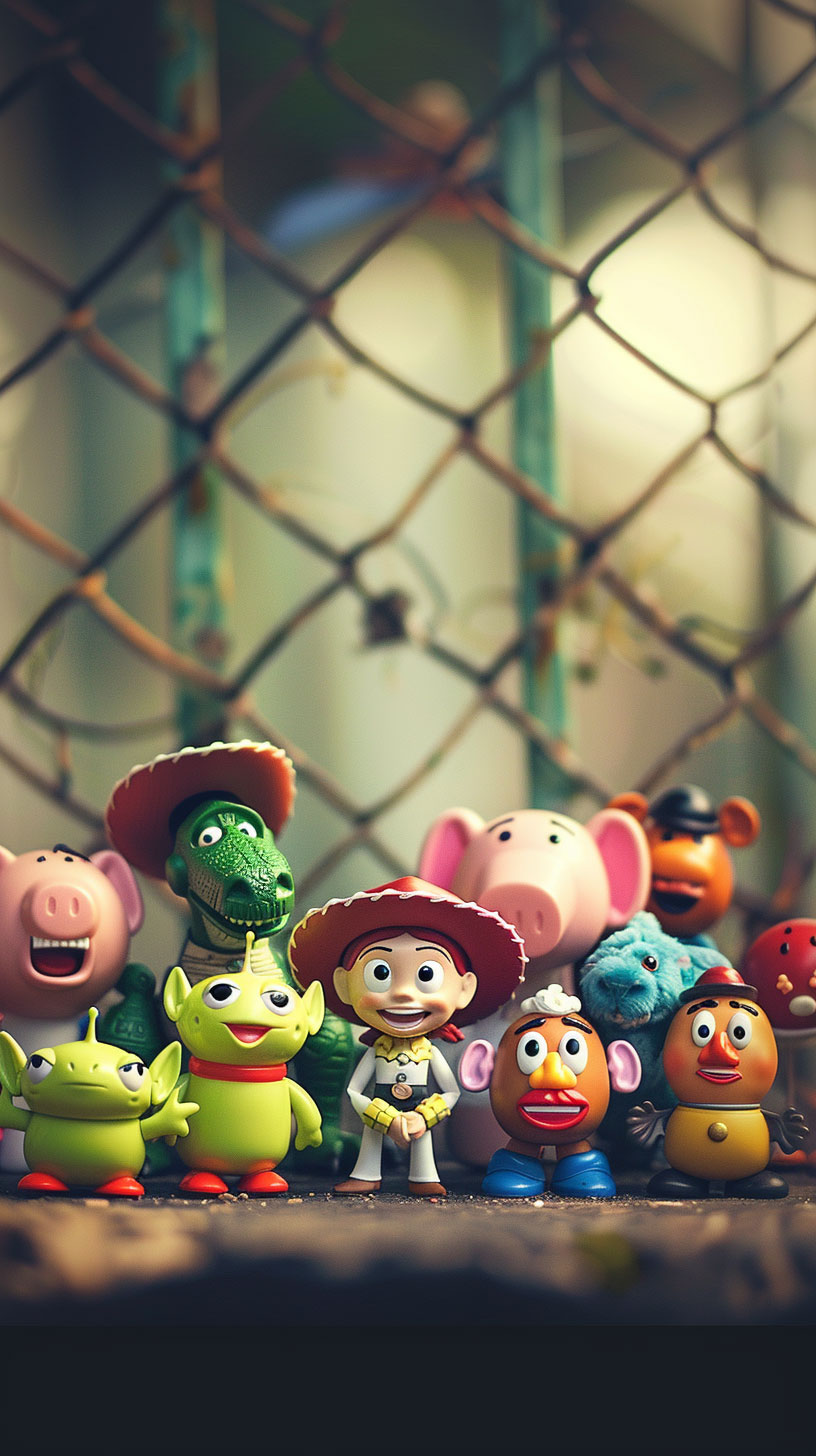 AI-Enhanced Toy Story Mobile Background