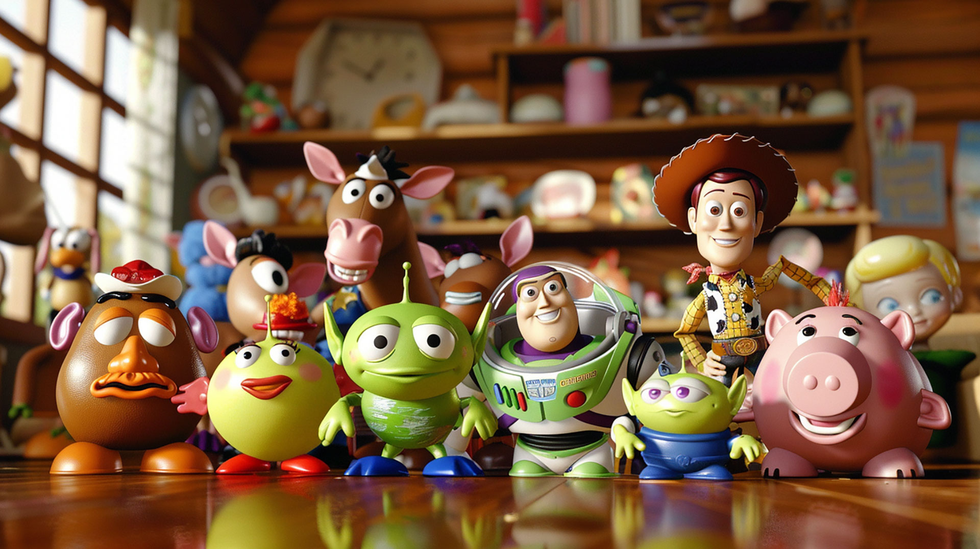 AI-Enhanced Toy Story Desktop Background Photos