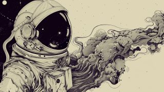 Free Ultra HD Trippy Astronaut Wallpaper Download