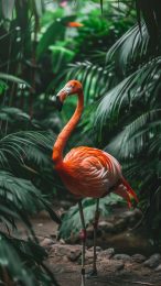 Vibrant Tropical Flamingo Themes for iPhone