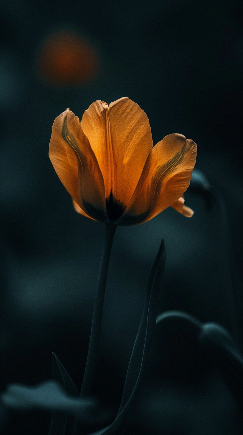 8K Tulip AI Mobile Wallpaper for Ultra HD Screens