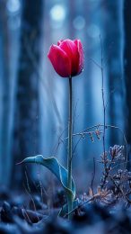 Free Download: AI Tulip Mobile Wallpaper