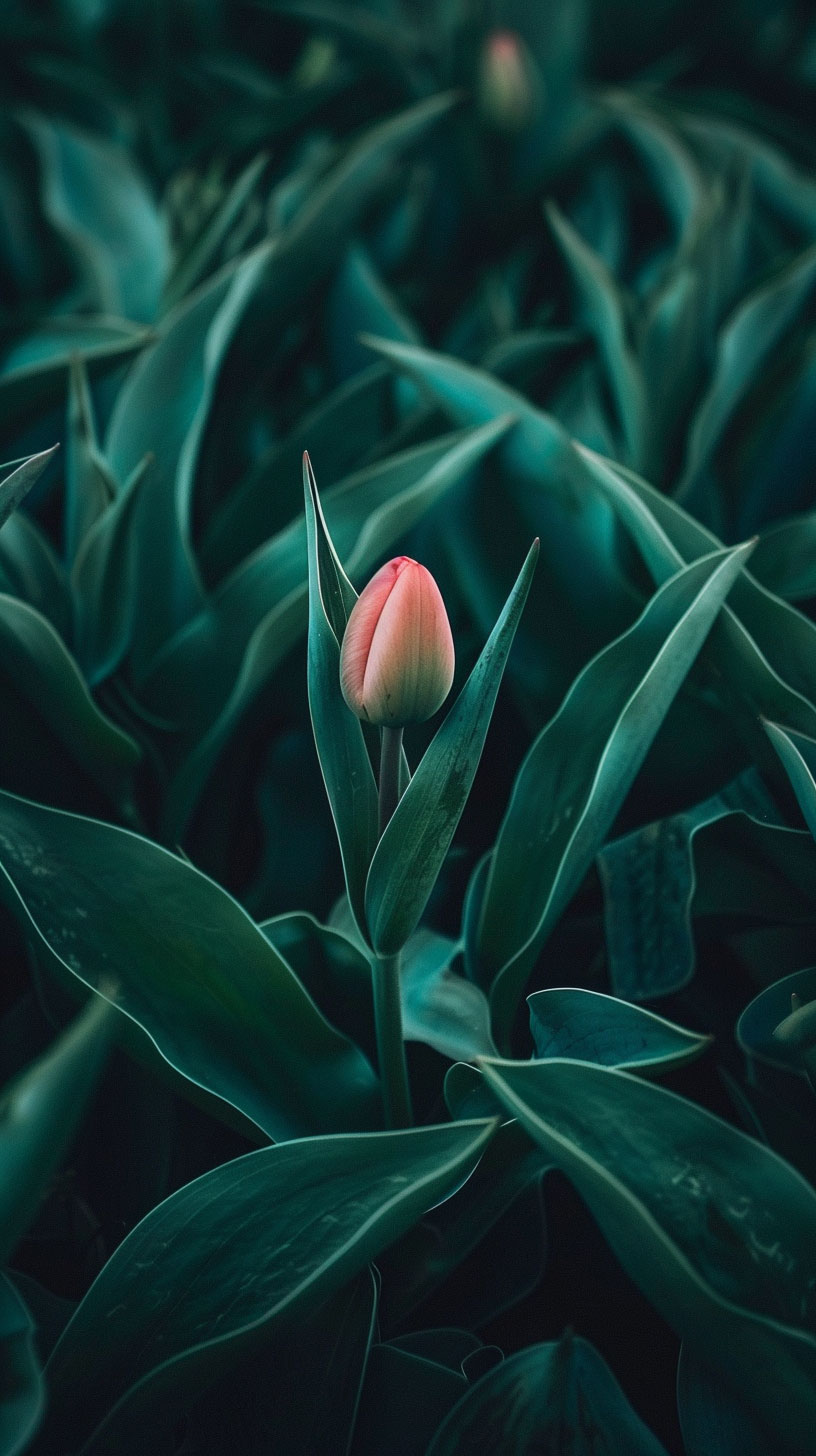 4K Tulip AI Image for iPhone Wallpaper