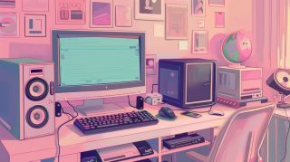 Nostalgic Vintage Pastel Aesthetic AI Wallpaper