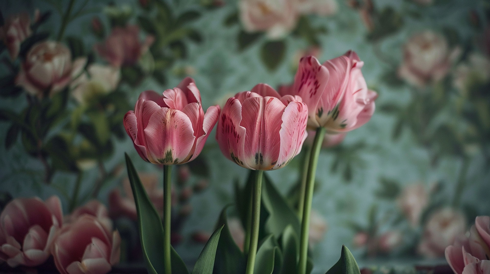 Download Free AI Vintage Tulips HD Pics