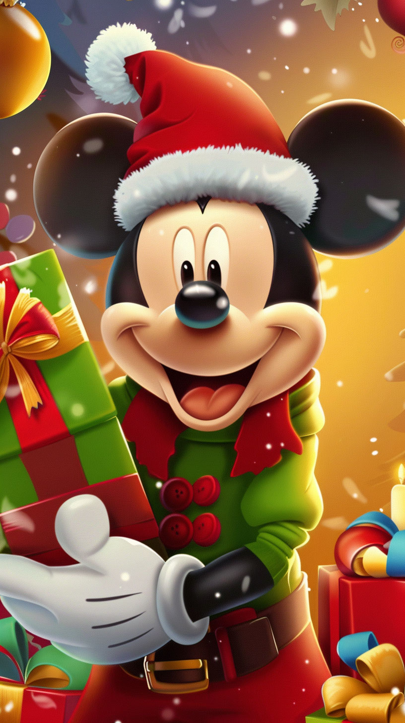 Ultra HD Vintage Disney Christmas Wallpaper