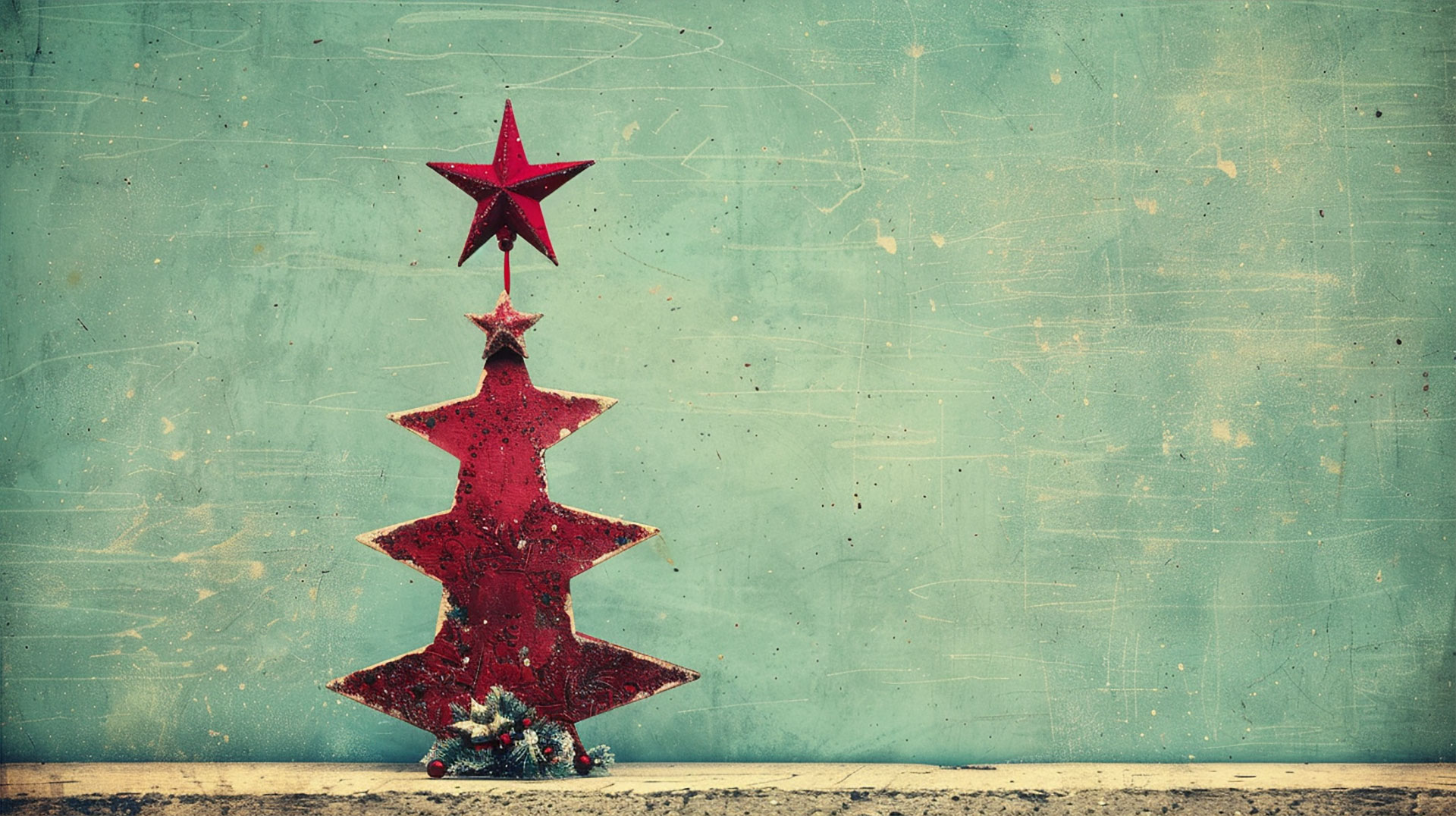 Download HD Vintage Minimalist Christmas Wallpaper