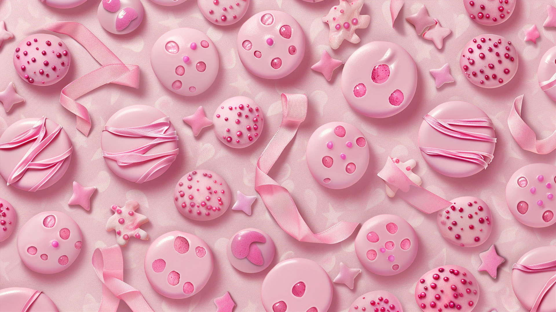 Adorable Breast Cancer Awareness Ribbon Wallpaper