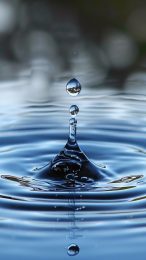 Huawei Water Drop Mobile Wallpaper: Crystal Clear Reflections