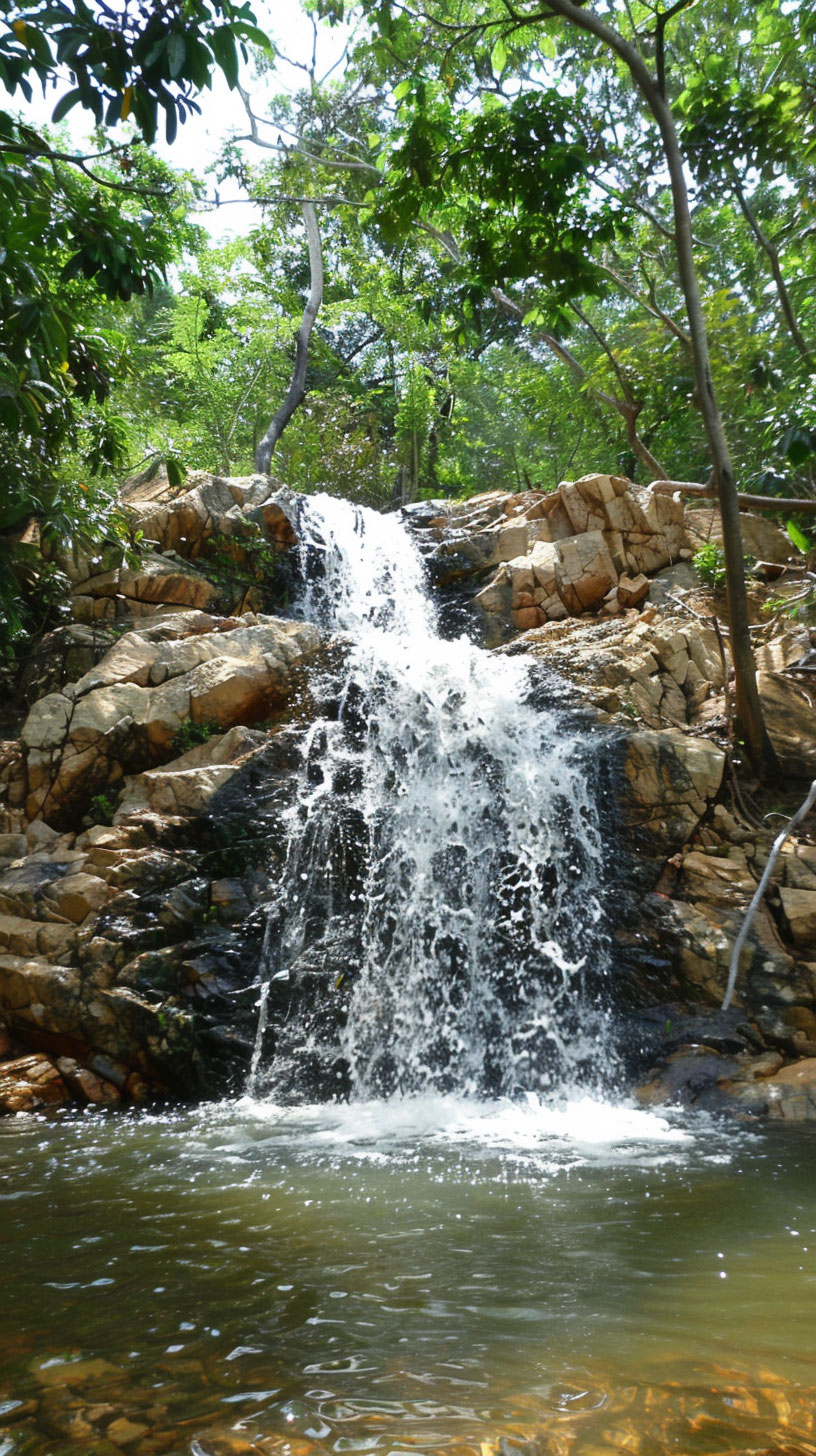 Xiaomi Waterfall Mobile Wallpaper: Serene Falls on Screen