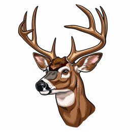 Majestic Whitetail Deer Logo for Nature Enthusiasts