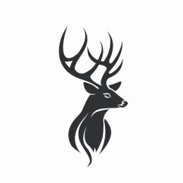 Iconic Whitetail Deer Symbol for Wildlife Conservation