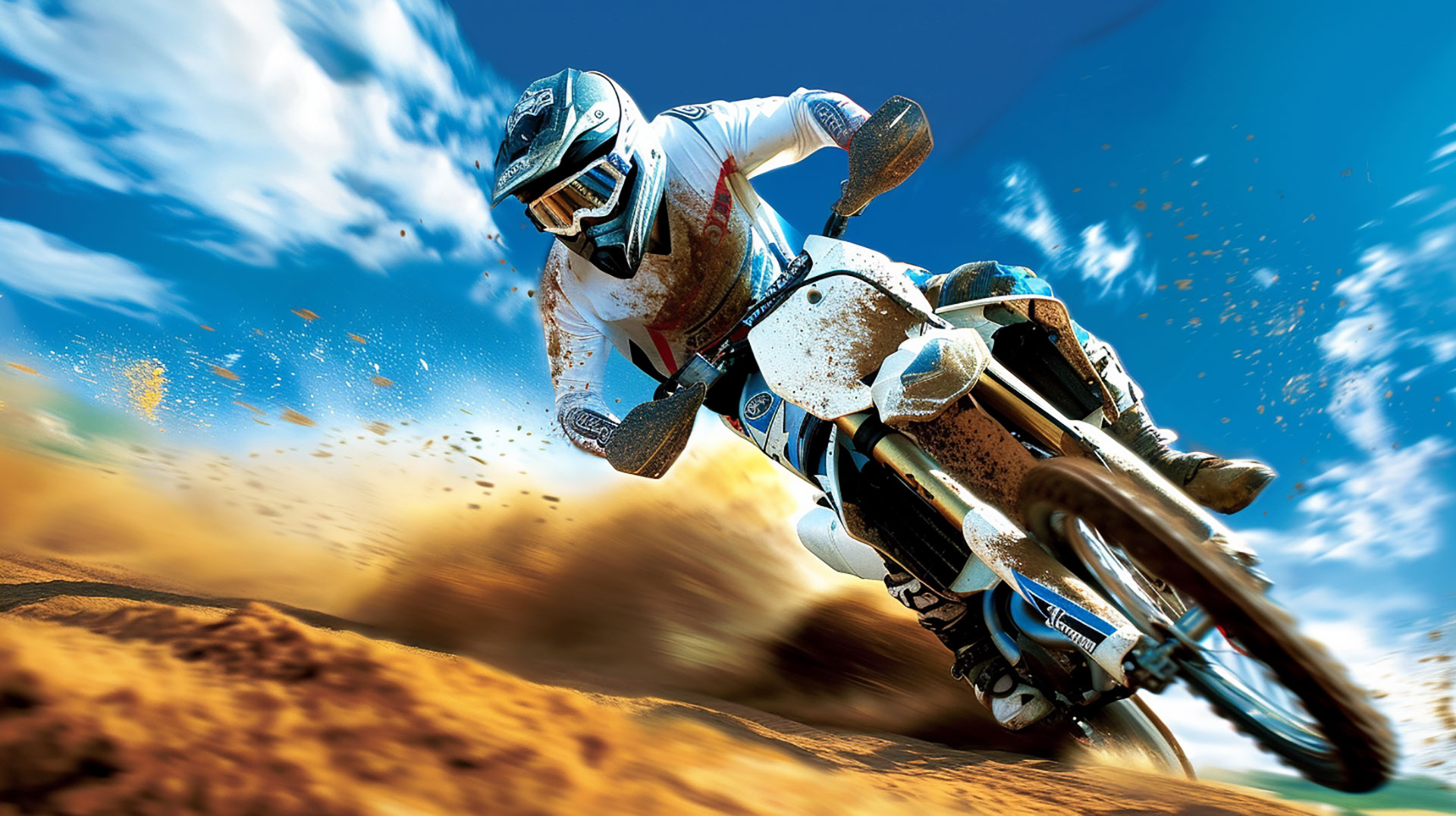 Dynamic Yamaha Dirt Bike Wallpaper for Huawei Phones