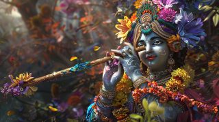 3D Lord Krishna: HD Desktop Wallpaper