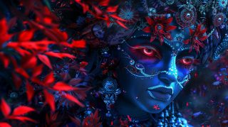 3D Lord Krishna Divine Essence: Desktop Wallpaper