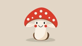 Cartoon Mushroom HD Wallpaper for Desktop