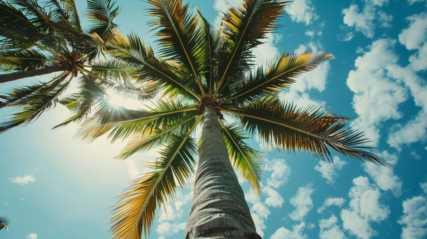 Beautiful Beach Palm Tree Wallpapers in 1920x1080 Resolution