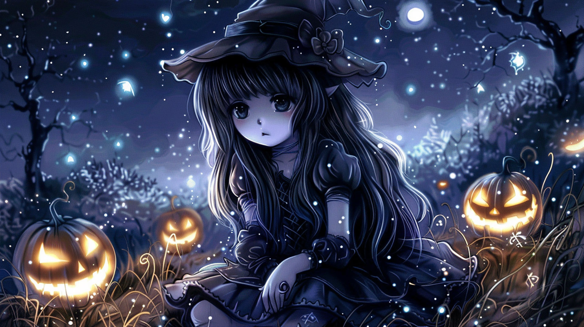 Happy and Fun Cute Witchy Halloween Wallpapers