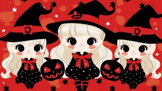 Adorable Cute Witchy Halloween Desktop Backgrounds