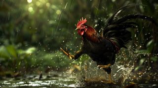 Fighting Rooster AI Image in Ultra HD