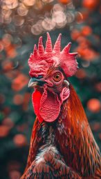 Ultra HD rooster battle wallpaper for iPhone