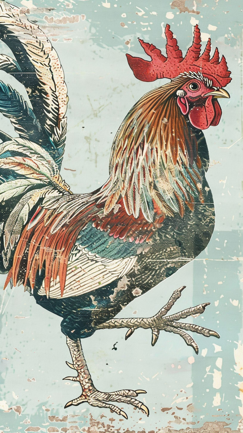 4K rooster battle wallpaper for phone